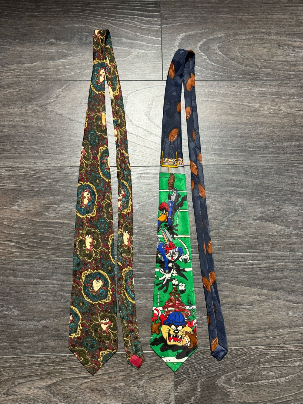 2 Vintage Looney Tunes Mania Ties